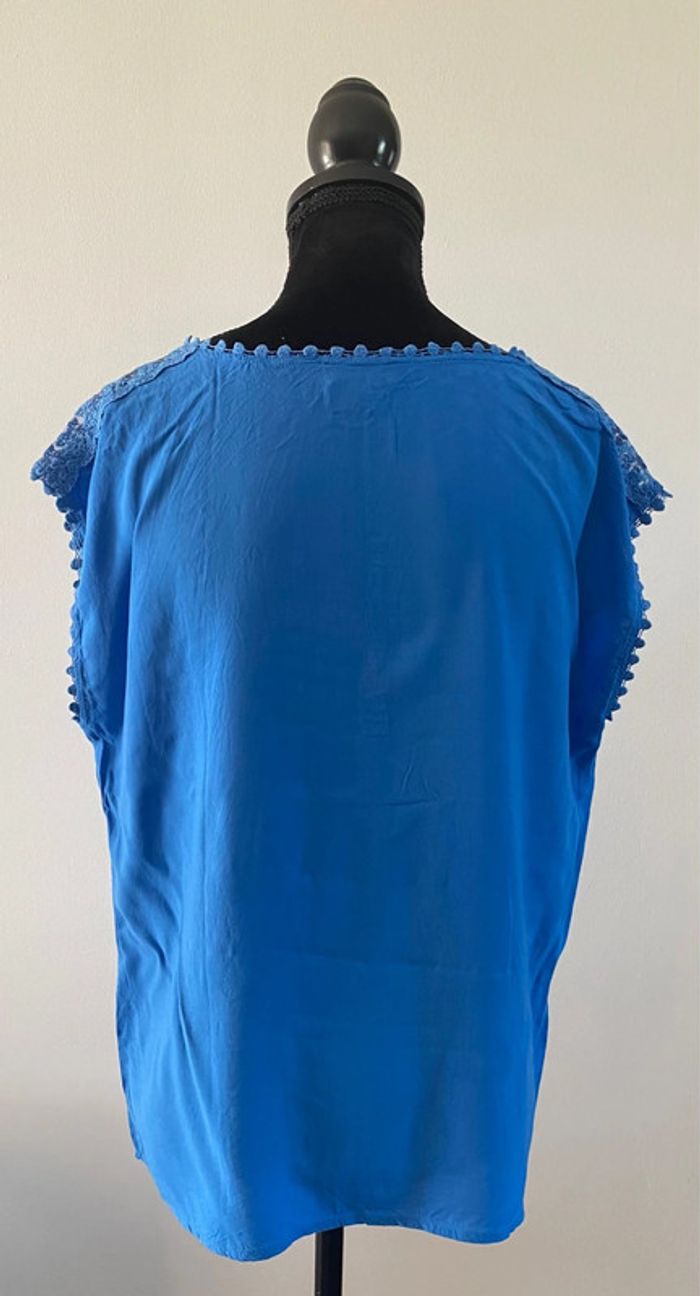 Blouse - tee shirt 123 bleue taille 38 - photo numéro 6