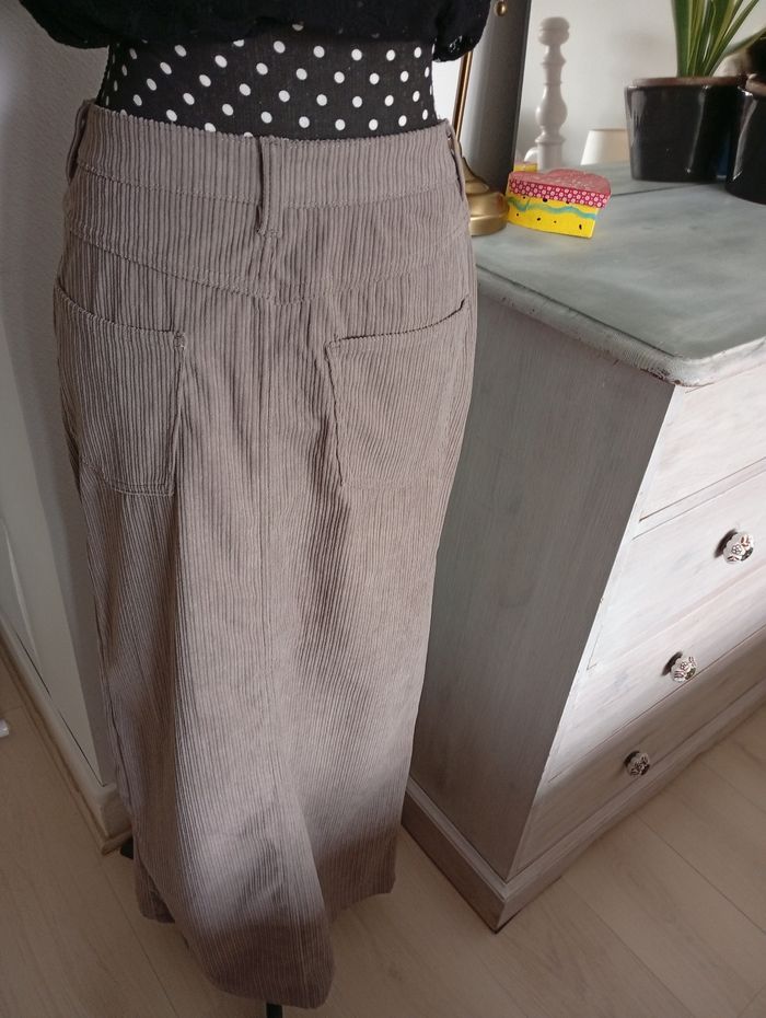 Jupe longue en velours côtelé 36 - photo numéro 3