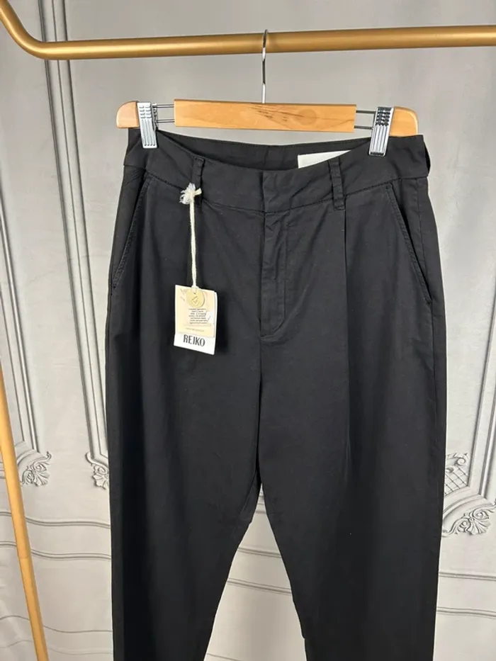 Pantalon Chino Noir taille haute Reiko W26 neuf - photo numéro 2