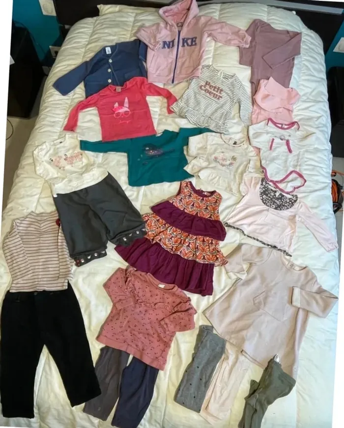 lot de vêtements bébé fille 18 mois