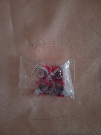 Boucle d'oreille noël