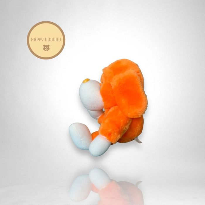Peluche Doudou singe chien orange banane CP A619 - photo numéro 3