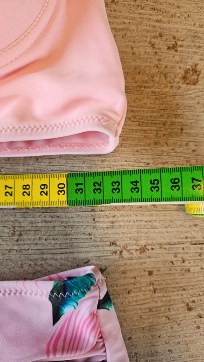 Joli maillot 2 pièces rose, excellent état, S - photo numéro 8