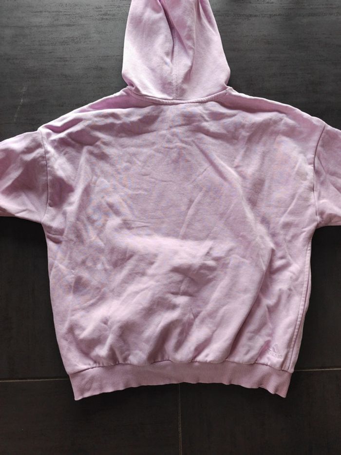 Sweat a capuche Adidas rose 13 14 ans - photo numéro 5