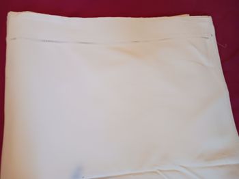 drap plat rapiécé bordure ajourée belle qualité 2 pers vintage