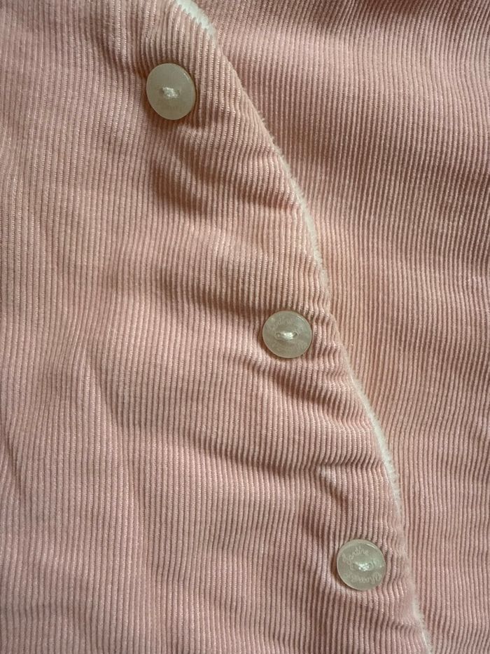 Combinaison pilote en velours côtelé vieux rose rare– 6 mois – Tartine et Chocolat - photo numéro 2