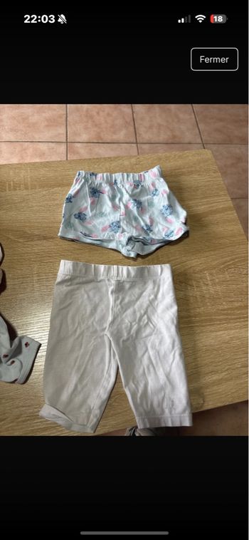 Lot de 2 short fille 