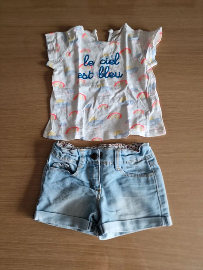 Tee shirt boutchou et short tao