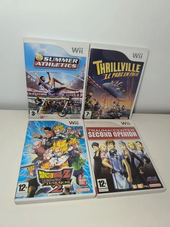 Wii - lot de 4 jeux