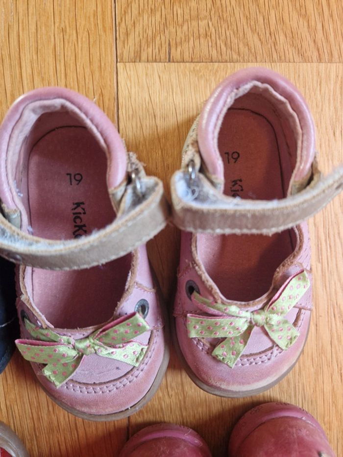 Lot 4 paire chaussures bébé première marche 19 21 kickers Aster - photo numéro 5