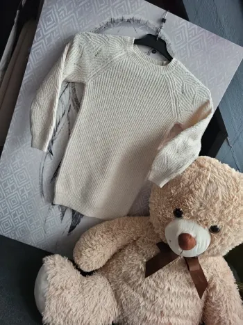Robe pull creme