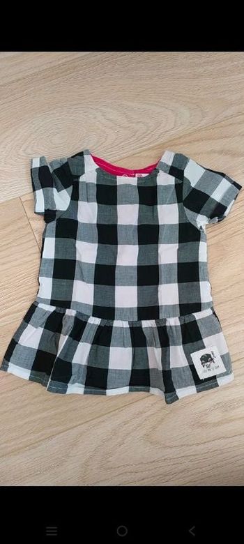 Robe dpam noir blanches été 3 mois