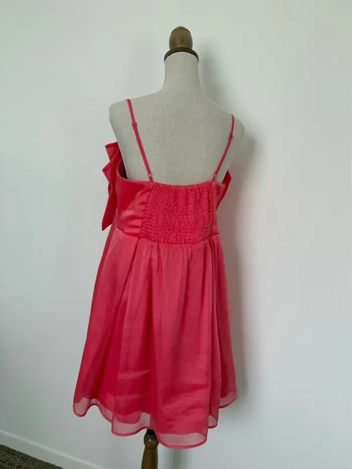 Robe bretelles tunique corail neuf Kleid dress Vestido Vestito jurk jumpsuit femme donna woman - photo numéro 2