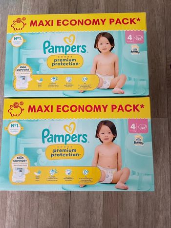 Mega pack xxl de 180 couches pampers harmonie taille 4 neuf