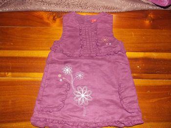 Robe sans manches en velours 6 mois Tissaia