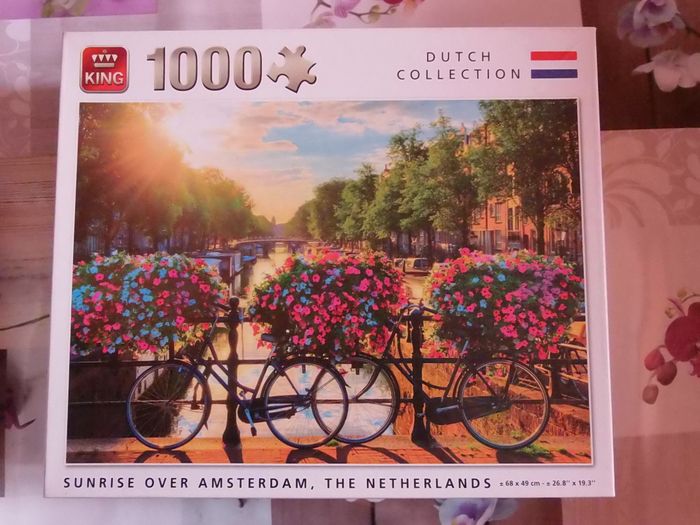 Sunrise over Amsterdam, the Netherlands