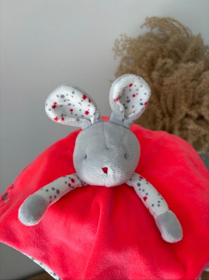 Doudou souris rosé pois étoilés très bon état - photo numéro 9