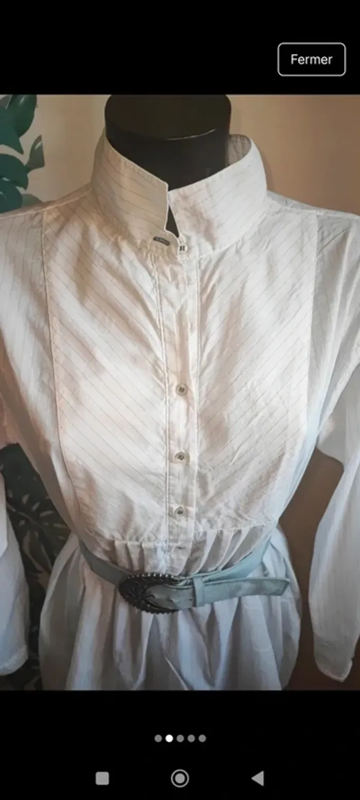 Chemise longue / robe chemise  taille M - photo numéro 3
