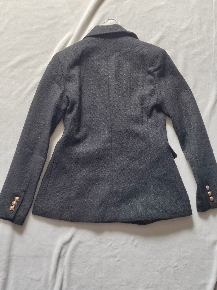 Blazer texturé en coton taille XS - photo numéro 3