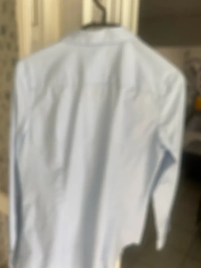 Chemise bleu ciel et blanc Kiabi - photo numéro 7