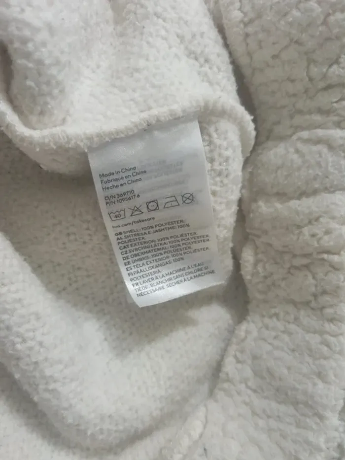 Veste Polaire crème H&M S - photo numéro 4