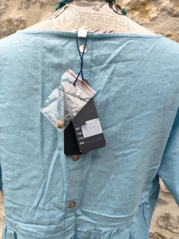 Blouse Tshirt femme turquoise Esprit de la mer neuf taille S - photo numéro 7