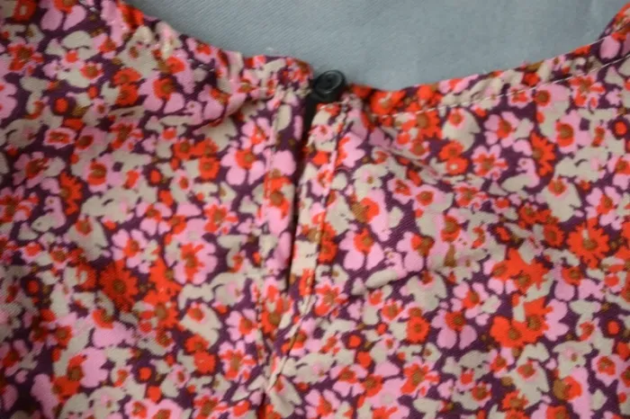 Robe courte fleurie enfant 3 ans manches bouffantes - photo numéro 5