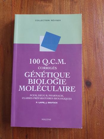 Qcm de génétique et biologie moléculaire 