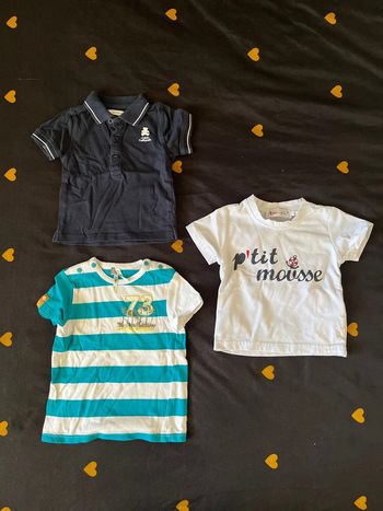 Lot t-shirt 6 mois