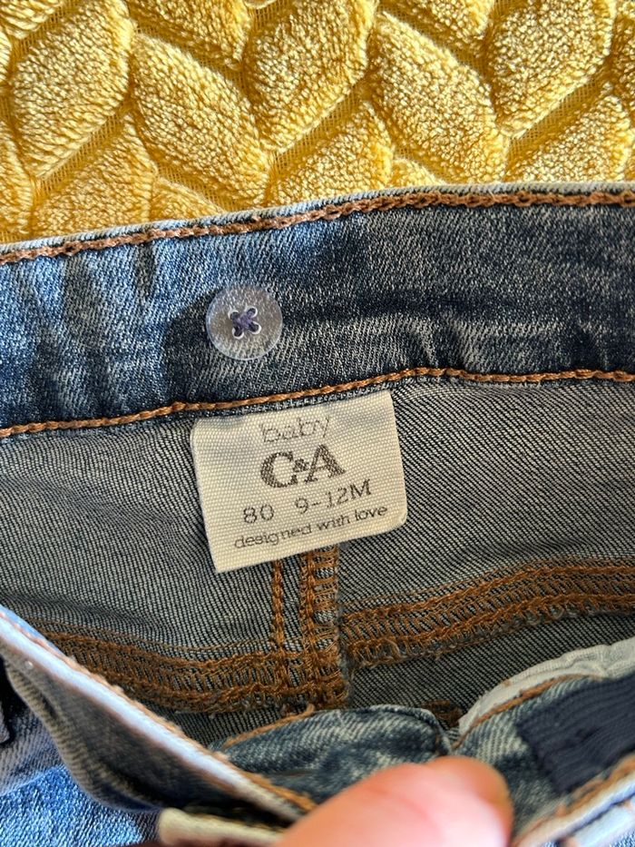 Pantalon jean C&A bébé garçon 12 mois - photo numéro 3