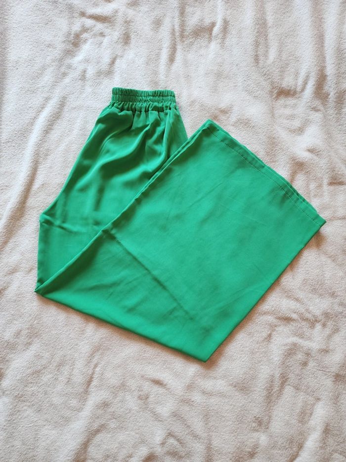 Pantalon à jambes larges / palazzo vert TU 36/40