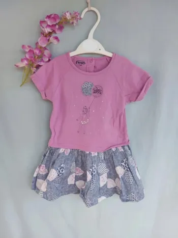 Très belle robe manches courtes La Compagnie des Petits 18 mois