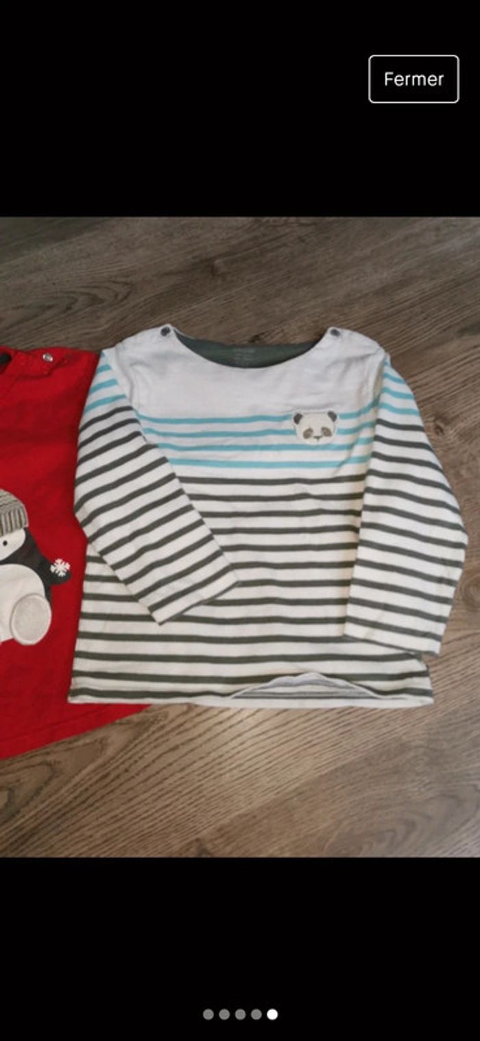 Lot de 3 tee shirt manches longues 23 mois - photo numéro 5