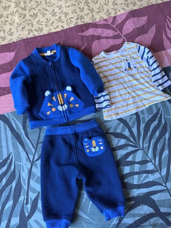 DPAM ensemble pantalon gilet tee shirt 6 mois