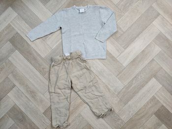 Ensemble pull coton et pantalon Zara 3 ans