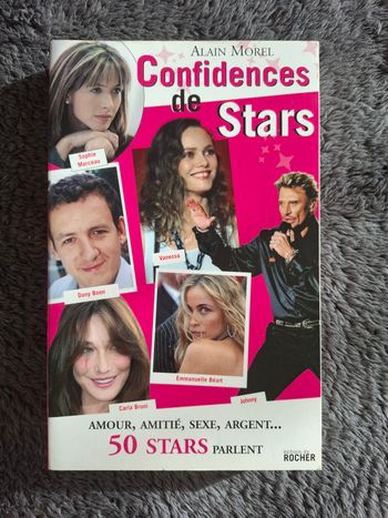 Livre Confidences de Stars de Alain Morel en bon état