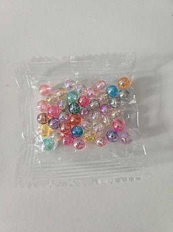 Perle acrylique de 6 mm pour création bijoux 💫