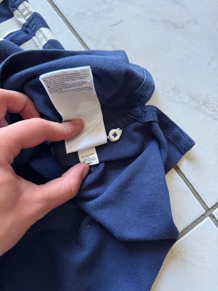 Polo Nike Équipe de France FFF bleu rayures – Taille M - photo numéro 6