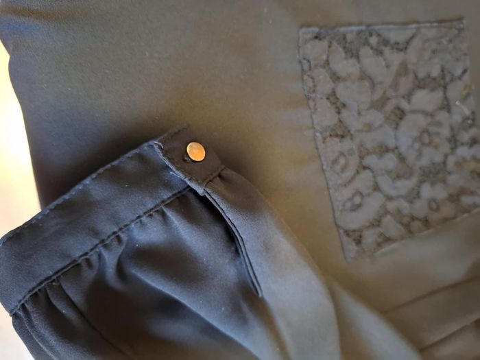 Belle blouse femme Pimkie 38 dos dentelle noire excellent état - photo numéro 6