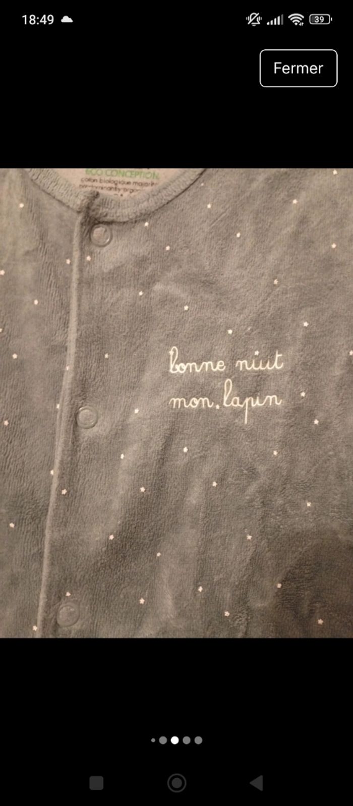 Pijamas 6 mois - photo numéro 3