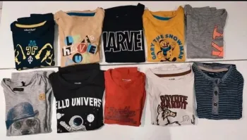 Lot de 10 tee-shirts manches longues garçon taille 4 ans en parfait état