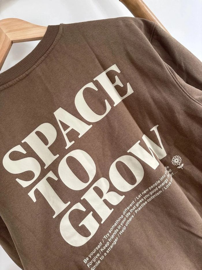 Pull marron space to grow H&M taille S - photo numéro 3