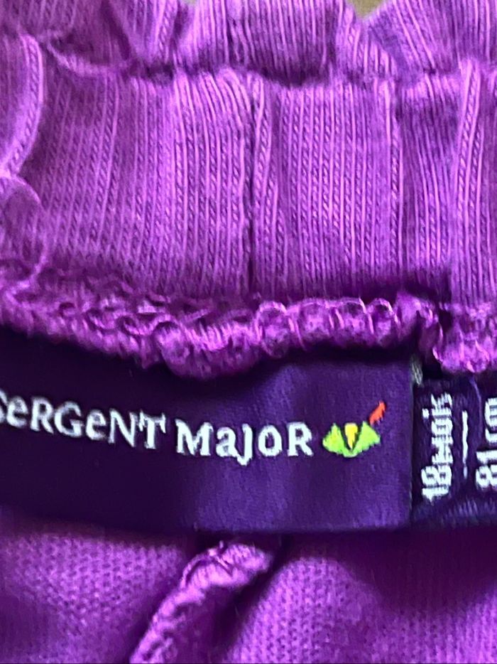 Ensemble short/teeshirt mauve Sergent Major 18 mois - photo numéro 5