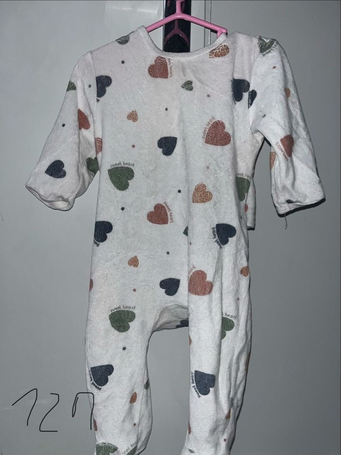 Lots pyjama cœur 12 mois et 24 mois