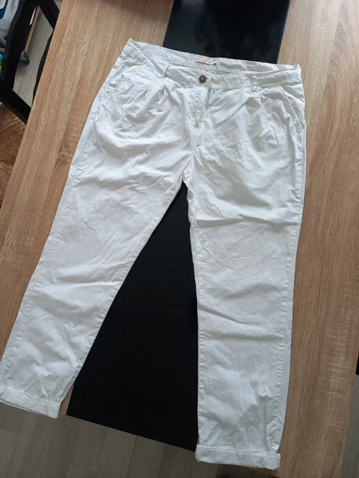 Pantalon blanc 44 - photo numéro 2