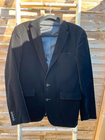 Blazer en velours noir - Taille 50
