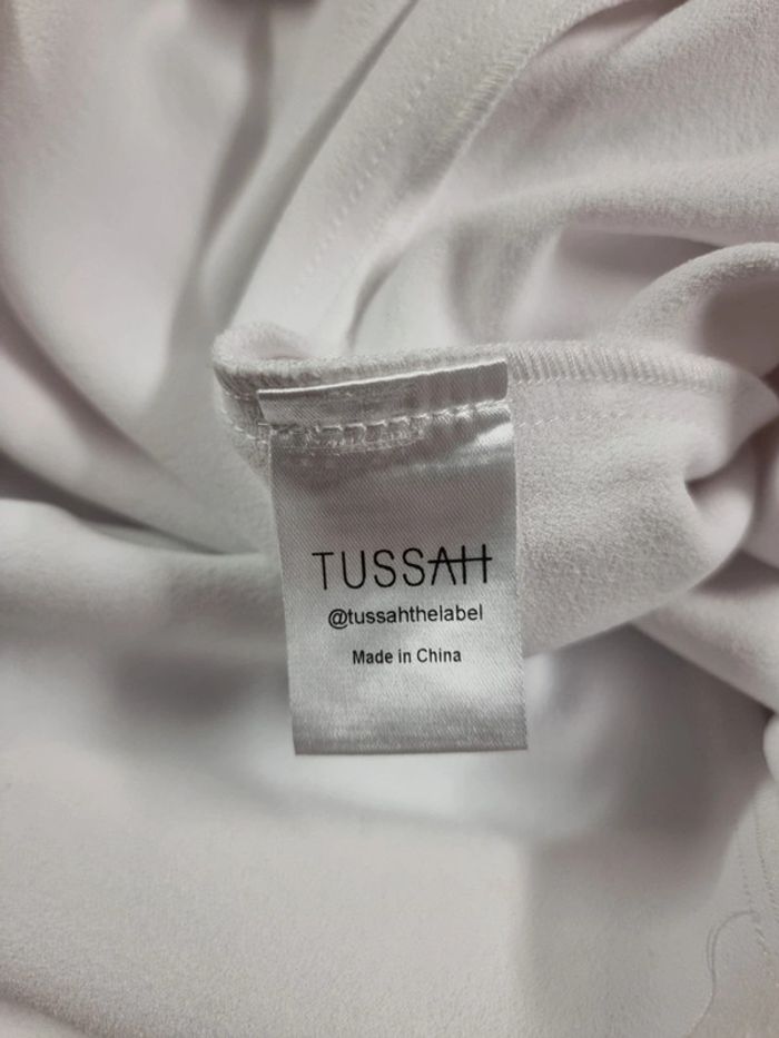 Tussah robe midi blanche Dina * taille 38 * Neuve - photo numéro 12