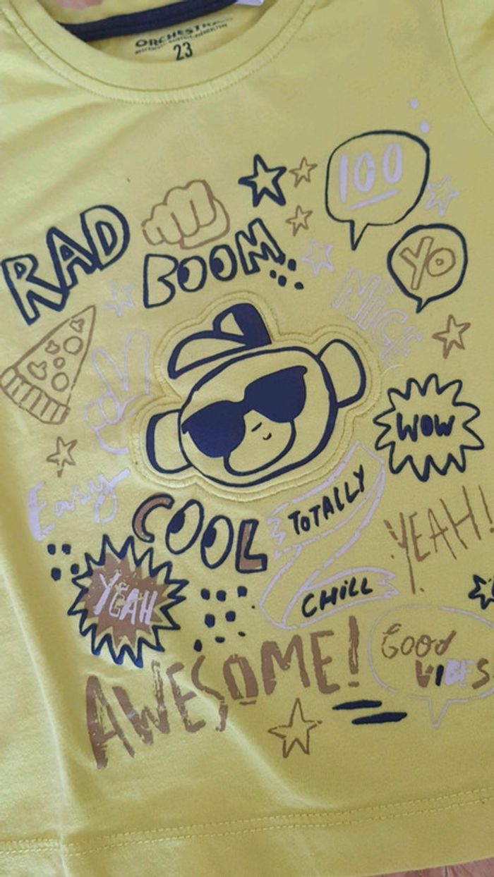 T shirt jaune - photo numéro 2