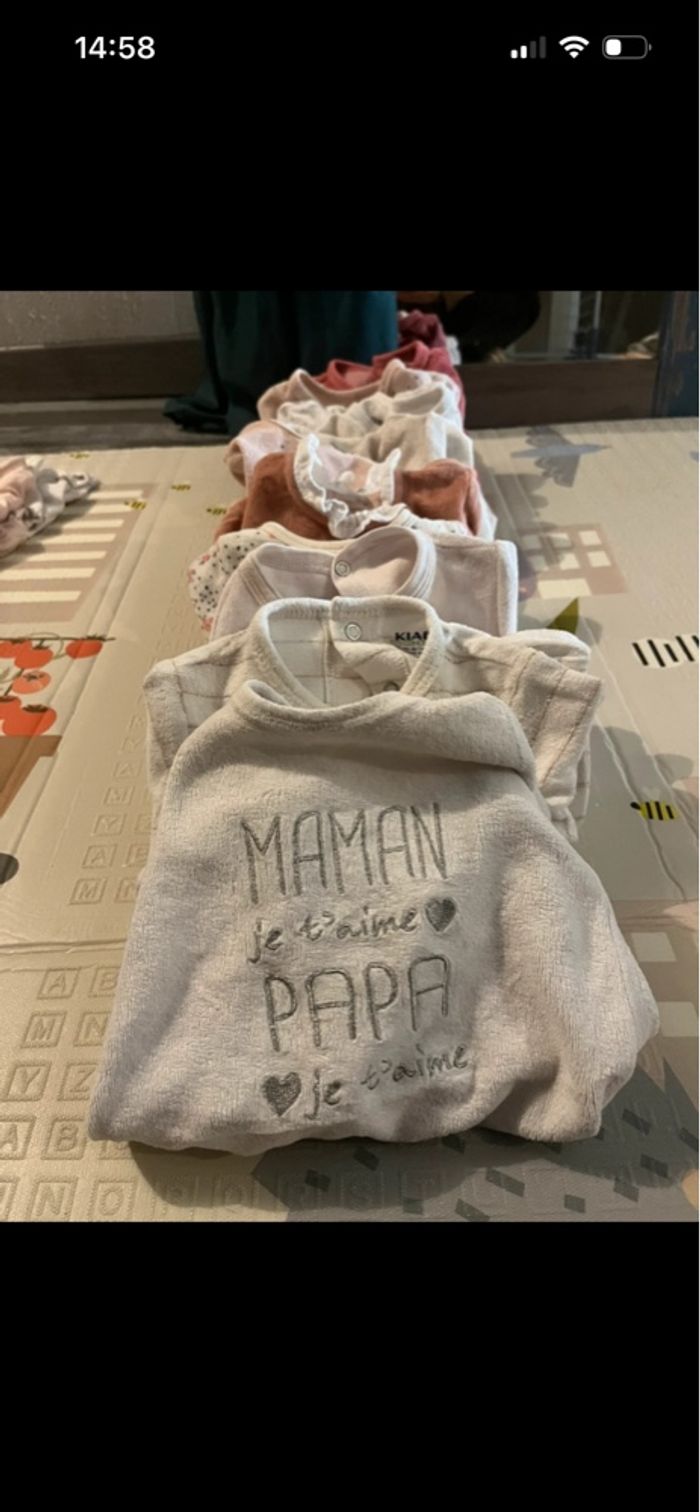 Lot pyjama 1 mois