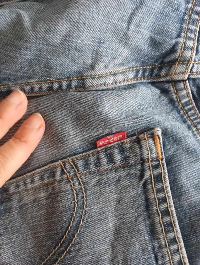 Pantalon jeans homme Levi's 501 taille 40 coupe droite - photo numéro 8
